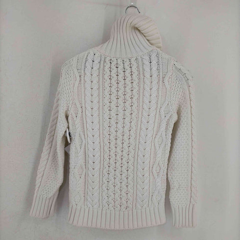バナナリパブリック BANANA REPUBLIC カシミヤ混 ケーブル編み タートルネックニット レディース import:XS