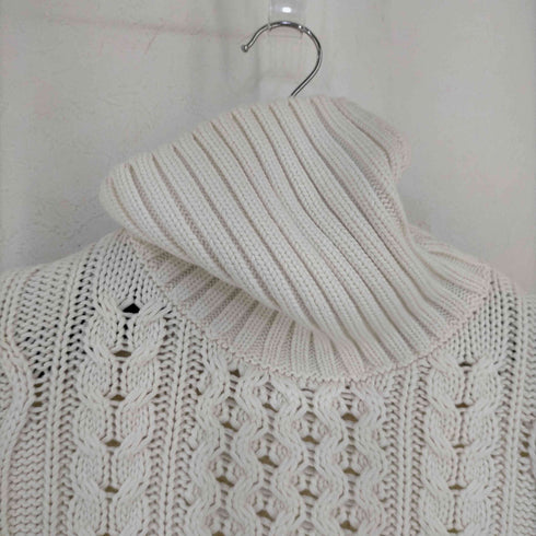 バナナリパブリック BANANA REPUBLIC カシミヤ混 ケーブル編み タートルネックニット レディース import:XS