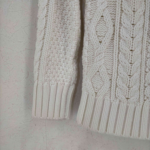 バナナリパブリック BANANA REPUBLIC カシミヤ混 ケーブル編み タートルネックニット レディース import:XS