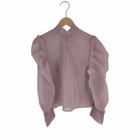 リリーブラウン Lily Brown 24SS クラシカルボウタイブラウス ボリュームシアーブラウス レディース