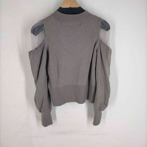 スナイデル snidel シースルーショルダーニットトップス レディース ONE SIZE