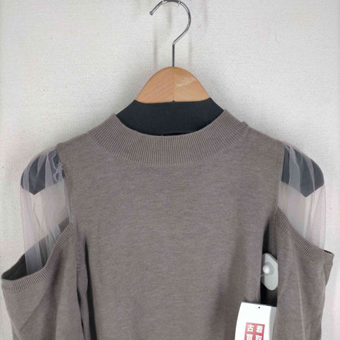 スナイデル snidel シースルーショルダーニットトップス レディース ONE SIZE