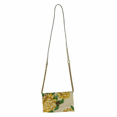 トリーバーチ TORY BURCH Kira Chevron Floral Chain Crossbody キラ チェーン クロスボディバッグ レディース