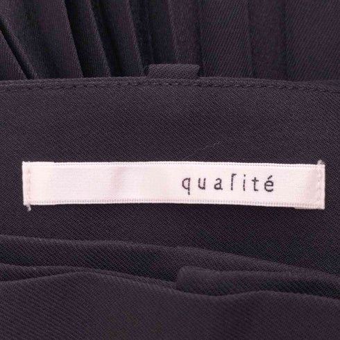 カリテ qualite 3WAYプリーツドッキングスラックスパンツ レディース JPN:38