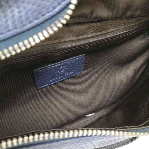 メンズビギ MENS BIGI 総柄 レザー ボディバッグ ショルダーバッグ メンズ