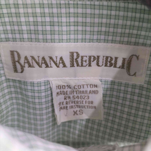 バナナリパブリック BANANA REPUBLIC 90s チェックボタンダウンシャツ メンズ JPN:XS