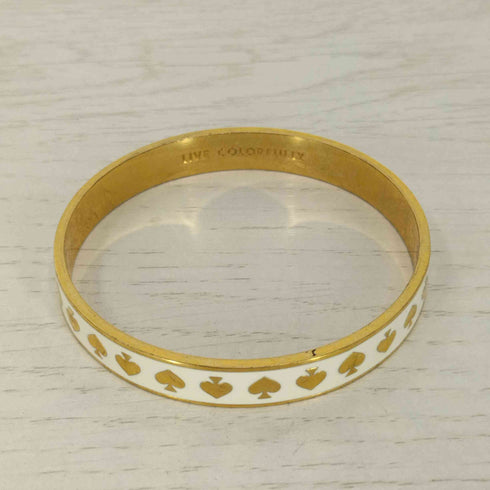 ケイトスペード Kate spade IDIOM BANGLES Live Colorfully Pattern スペード バングル レディース