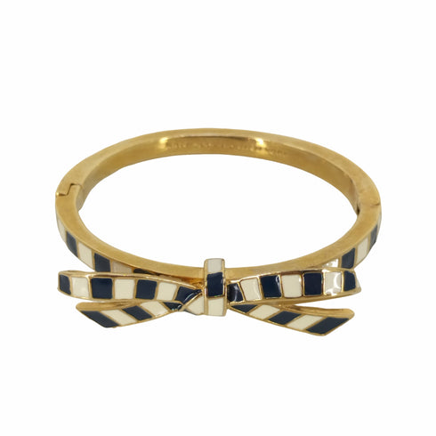 ケイトスペード Kate spade Finishing Touch Stripe Bangle ストライプ リボンバングル レディース