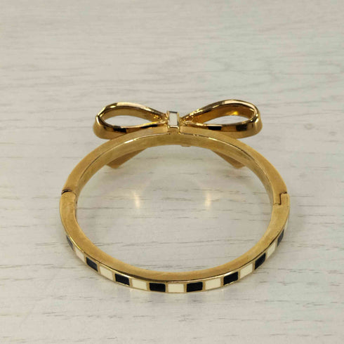 ケイトスペード Kate spade Finishing Touch Stripe Bangle ストライプ リボンバングル レディース
