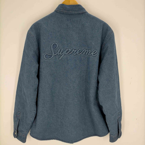 シュプリーム Supreme 18AW Sherpa Lined Denim Shirt メンズ import:L