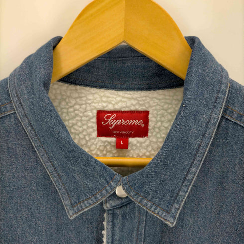 シュプリーム Supreme 18AW Sherpa Lined Denim Shirt メンズ import:L