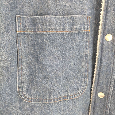 シュプリーム Supreme 18AW Sherpa Lined Denim Shirt メンズ import:L