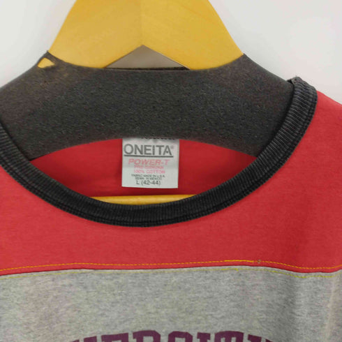 オニータ ONEITA プリント バイカラーリンガーTシャツ メンズ JPN:L