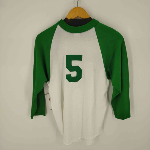 ソフェシャツ SOFFE SHIRTS 80s USA製 ベースボールプリントラグランTシャツ メンズ JPN:S