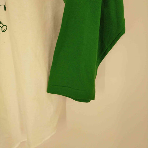 ソフェシャツ SOFFE SHIRTS 80s USA製 ベースボールプリントラグランTシャツ メンズ JPN:S