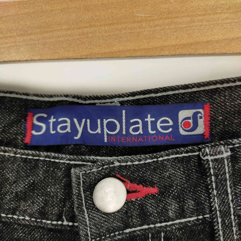 ステイアップレイト STAYUPLATE 日本製 テーパードブラックデニム メンズ JPN:L