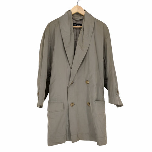 イッセイミヤケメン ISSEY MIYAKE MEN 90s 91aw ショールカラー へちま襟 オーバーサイズハーフトレンチコート メンズ JPN:M