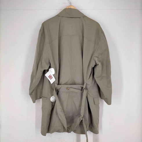 イッセイミヤケメン ISSEY MIYAKE MEN 90s 91aw ショールカラー へちま襟 オーバーサイズハーフトレンチコート メンズ JPN:M