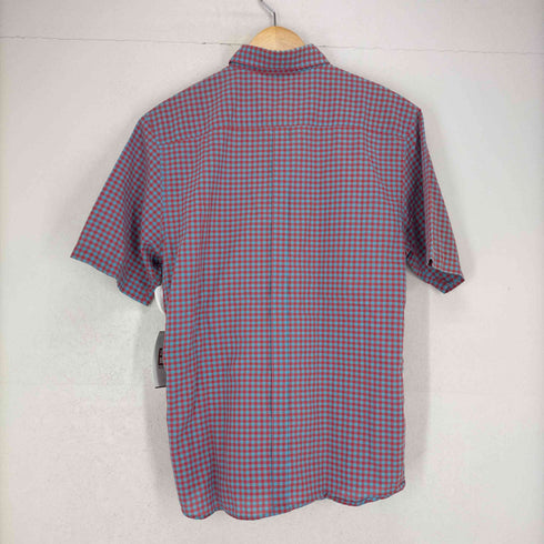 ラフシモンズ RAF SIMONS ロゴ刺繍チェック半袖シャツ メンズ US:40