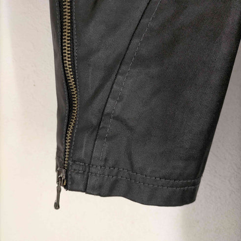 コーティングレザー切替ジップデザイン2WAYカーコート MADE IN ITALY メンズ JPN:M