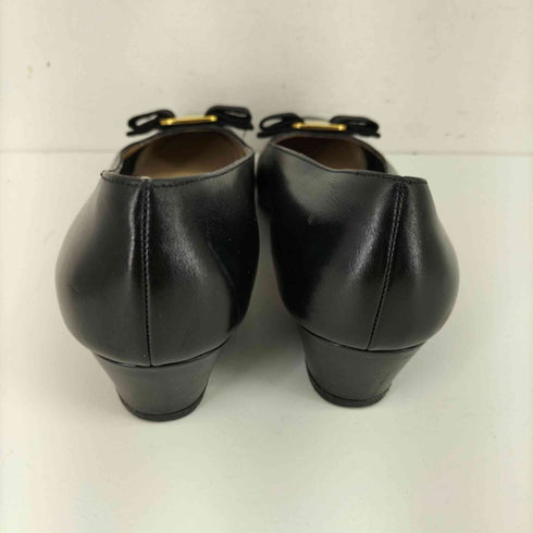 サルヴァトーレフェラガモ Salvatore Ferragamo ヴァラ レザー ヒールパンプス レディース JPN:38