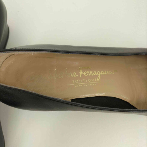 サルヴァトーレフェラガモ Salvatore Ferragamo ヴァラ レザー ヒールパンプス レディース JPN:38
