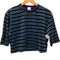 ロクビューティーアンドユースユナイテッドアローズ 6 BEAUTY & YOUTH UNITED ARROWS VELOUR BORDER CROPPED T-SHIRT レディース FREE