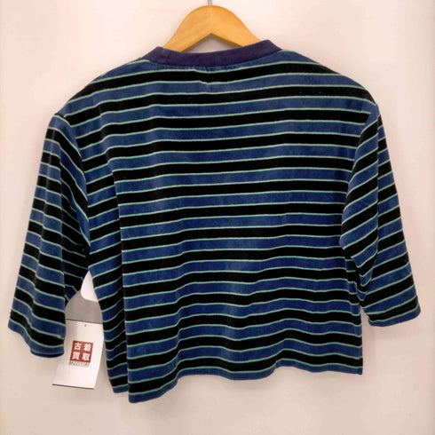 ロクビューティーアンドユースユナイテッドアローズ 6 BEAUTY & YOUTH UNITED ARROWS VELOUR BORDER CROPPED T-SHIRT レディース FREE