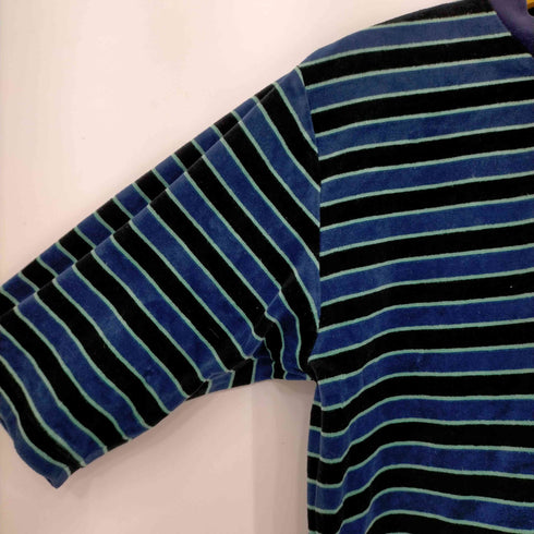 ロクビューティーアンドユースユナイテッドアローズ 6 BEAUTY & YOUTH UNITED ARROWS VELOUR BORDER CROPPED T-SHIRT レディース FREE