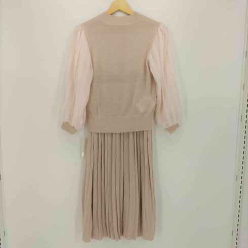 フェルゥ Feroux ラメニットトップス プリーツニットスカート セットアップ レディース 2/2