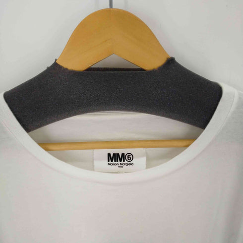 エムエムシックス メゾンマルジェラ MM6 Maison Margiela OVERSIZE LOGO TOPS レディース S