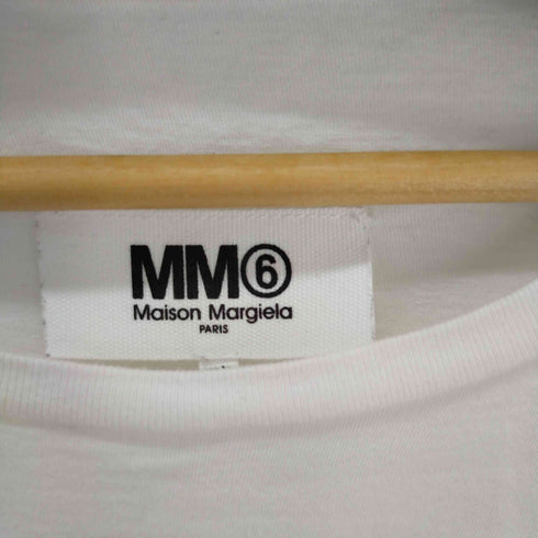 エムエムシックス メゾンマルジェラ MM6 Maison Margiela OVERSIZE LOGO TOPS レディース S
