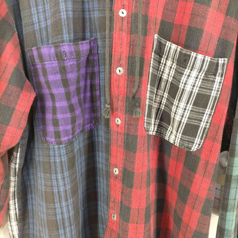 JAZZMAN SPORTSWEAR チェック パッチワークフーディ メンズ import:XL