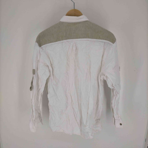 STOCKER POINT 生地切替 L/S ドレス シャツ メンズ import:S