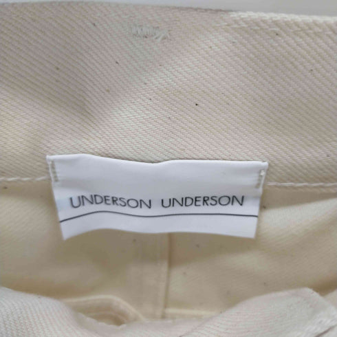 アンダーソンアンダーソン UNDERSON UNDERSON High-Waist Straight Denim レディース 1