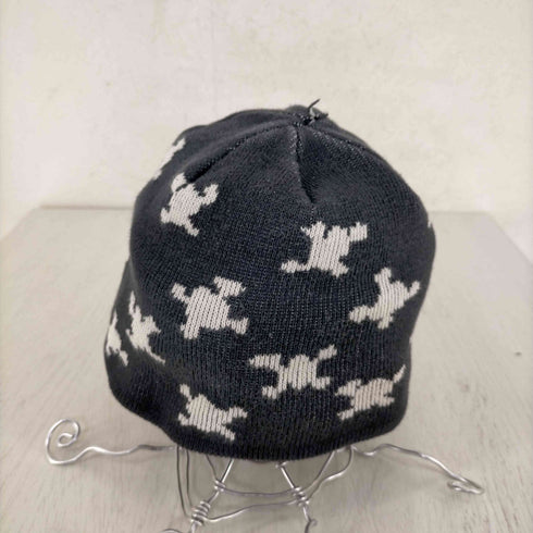 総柄 ニットキャップ メンズ
