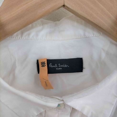 ポールスミスブラック Paul Smith BLACK 袖裏花柄 コットンシャツ レディース JPN:42