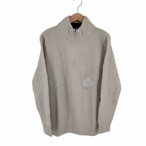 ユニクロ UNIQLO スフレヤーンハーフジップセーター メンズ JPN:L