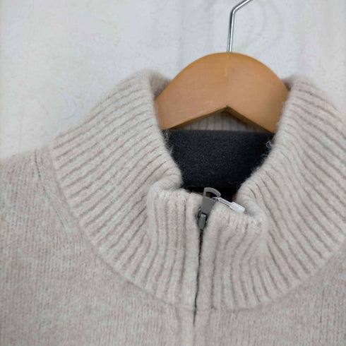 ユニクロ UNIQLO スフレヤーンハーフジップセーター メンズ JPN:L