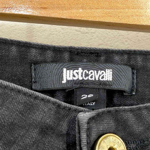 ジャストガヴァリ justcavalli デザイン加工 スキニーデニムパンツ レディース US:26-27
