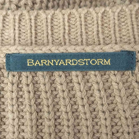 バンヤードストーム BARNYARDSTORM オーバーサイズサイドスリット畦編みニット レディース FREE