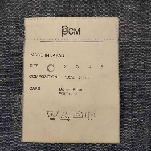 ピーピーシーエム PPCM コットンウエスタンシャツ メンズ JPN:1