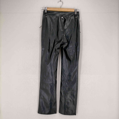 フェイクレザーレースアップパンツ レディース JPN:S