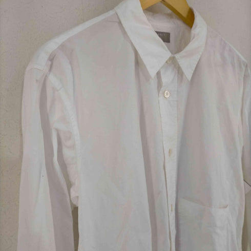 マーガレットハウエル MARGARET HOWELL DENSE COTTON TWILL コットンツイルプレーンシャツ メンズ JPN:L