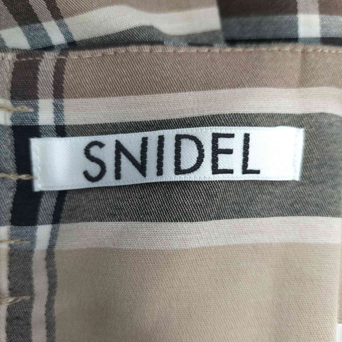 スナイデル snidel ハイウエストタイトヘムフレアチェックスカート レディース 00