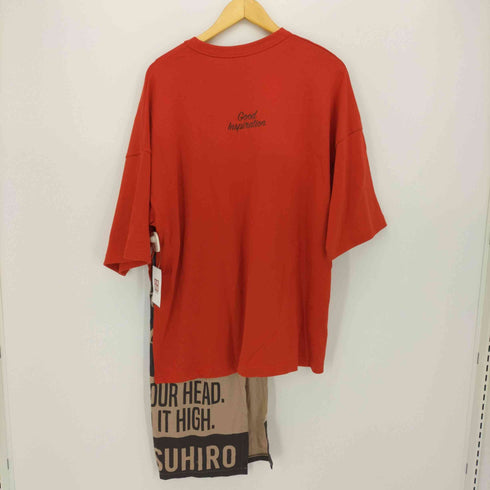 ミハラヤスヒロ MIHARA YASUHIRO フハク コンビネーション クルーネック Tシャツ メンズ JPN:L