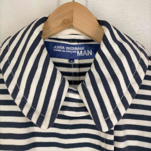 ジュンヤワタナベコムデギャルソンマン JUNYA WATANABE COMME des GARCONS MAN AD2003 マリンボタン チンストボーダーPコート メンズ JPN:M