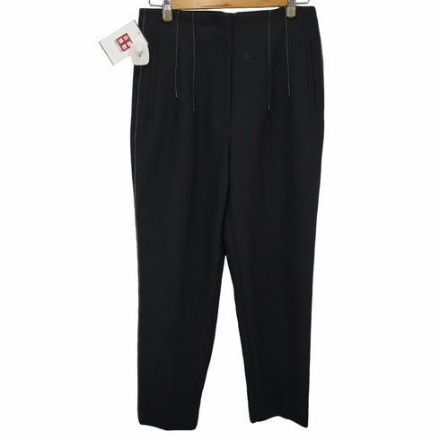 ザラ ZARA ステッチデザインテーパードスラックス レディース JPN:M