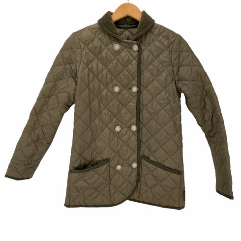 トラディショナルウェザーウェア Traditional Weatherwear キルティング 襟コーデュロイ ナイロンライナージャケット ダブルボタン レディース JPN:36