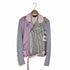 コムデギャルソンオムプリュス COMME des GARCONS HOMME PLUS AD2012 クレイジーストライプダブルライダースジャケット メンズ JPN:S